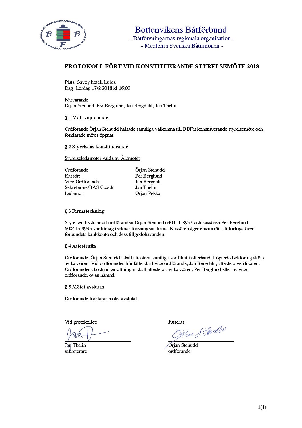 BBF Konstituerande styrelsemöte 2018-signed
