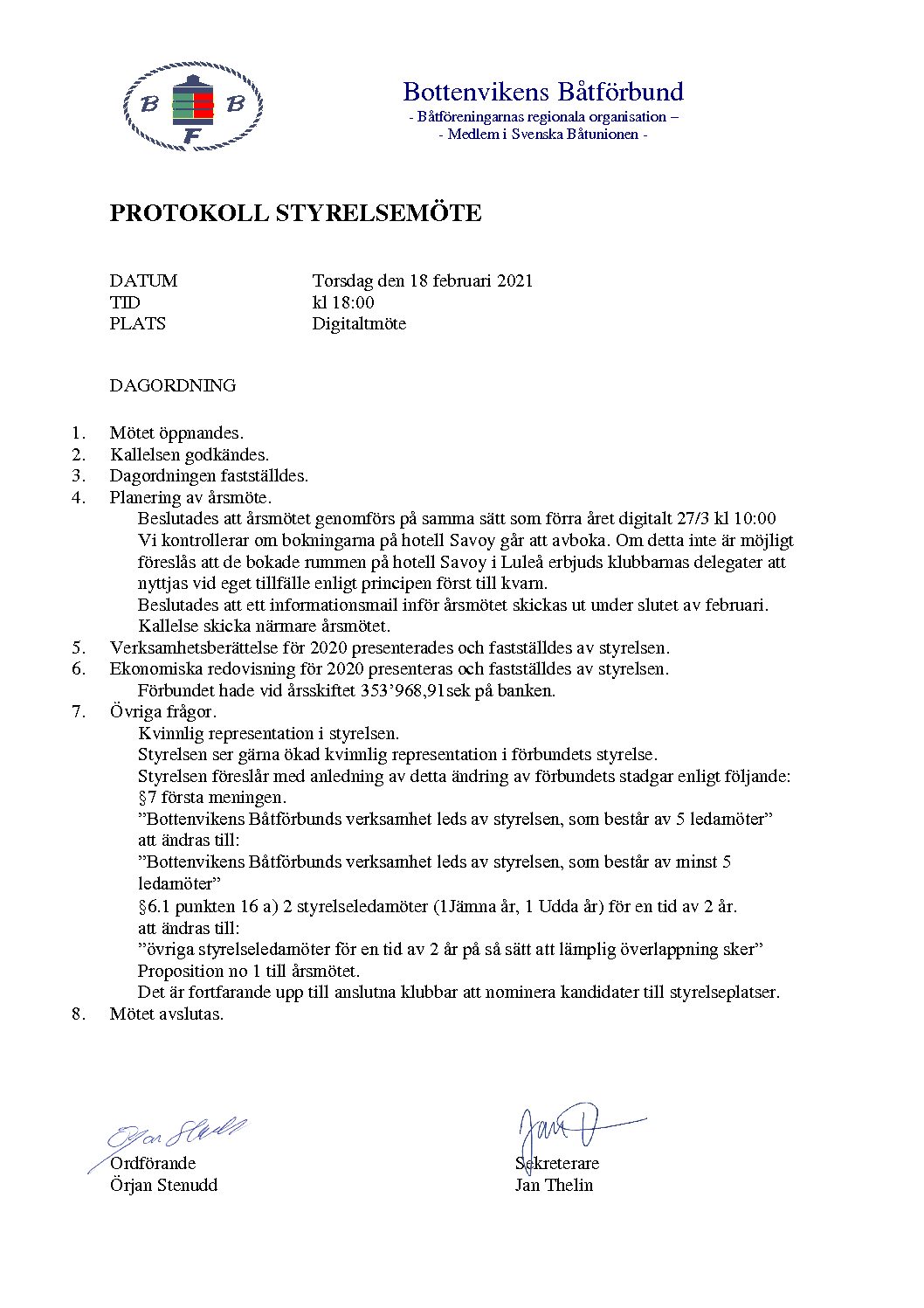 210218 styrelsemöte